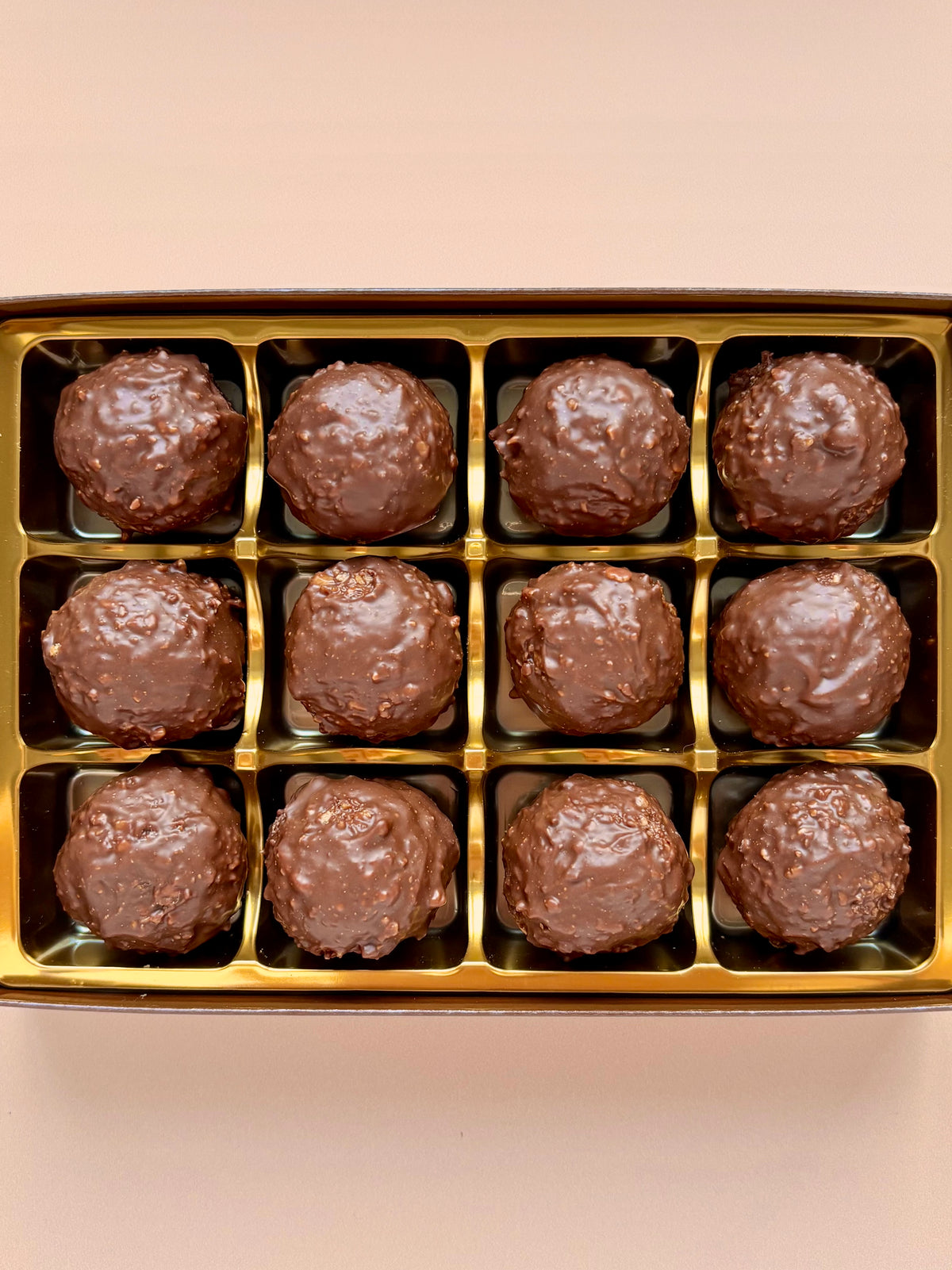 Hazelnut Rocher Chocolate Truffles