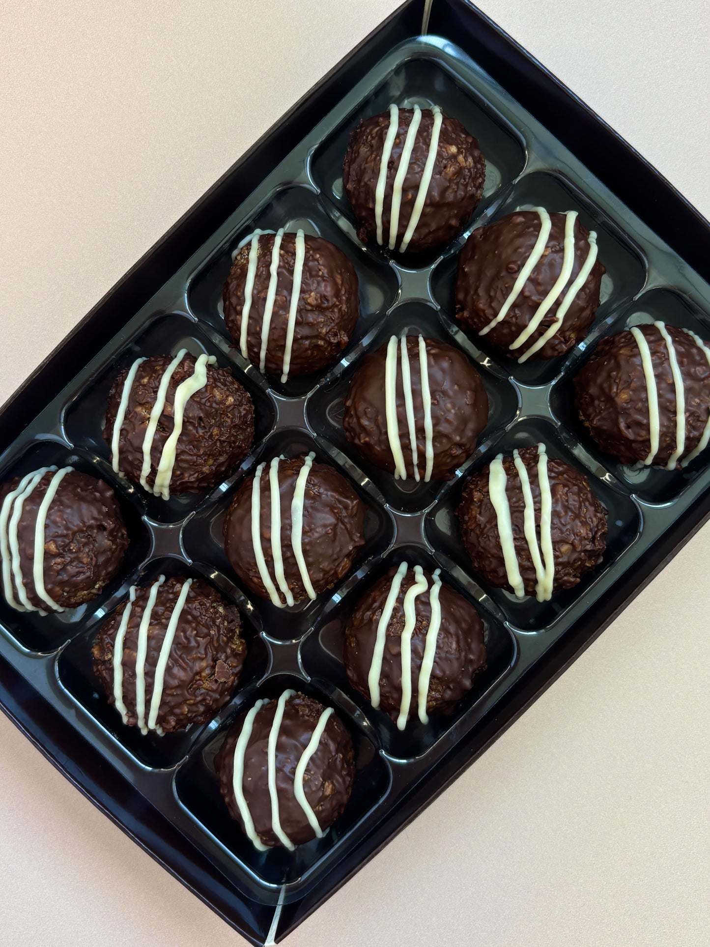 White Chocolate Hazelnut Kinder Bueno Truffles