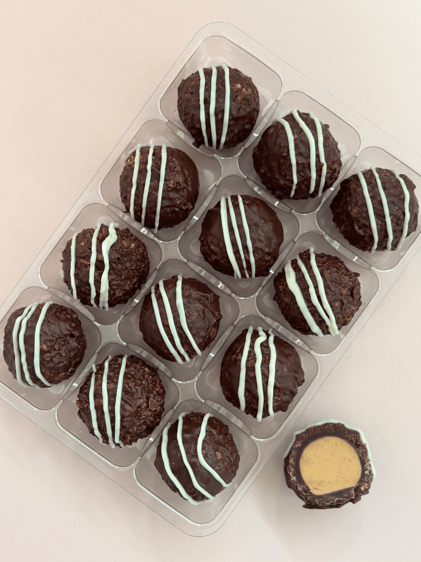 White Chocolate Hazelnut Kinder Bueno Truffles