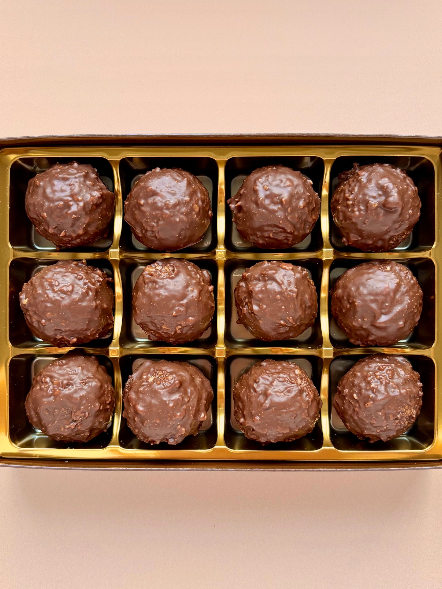 Hazelnut Rocher Chocolate Truffles