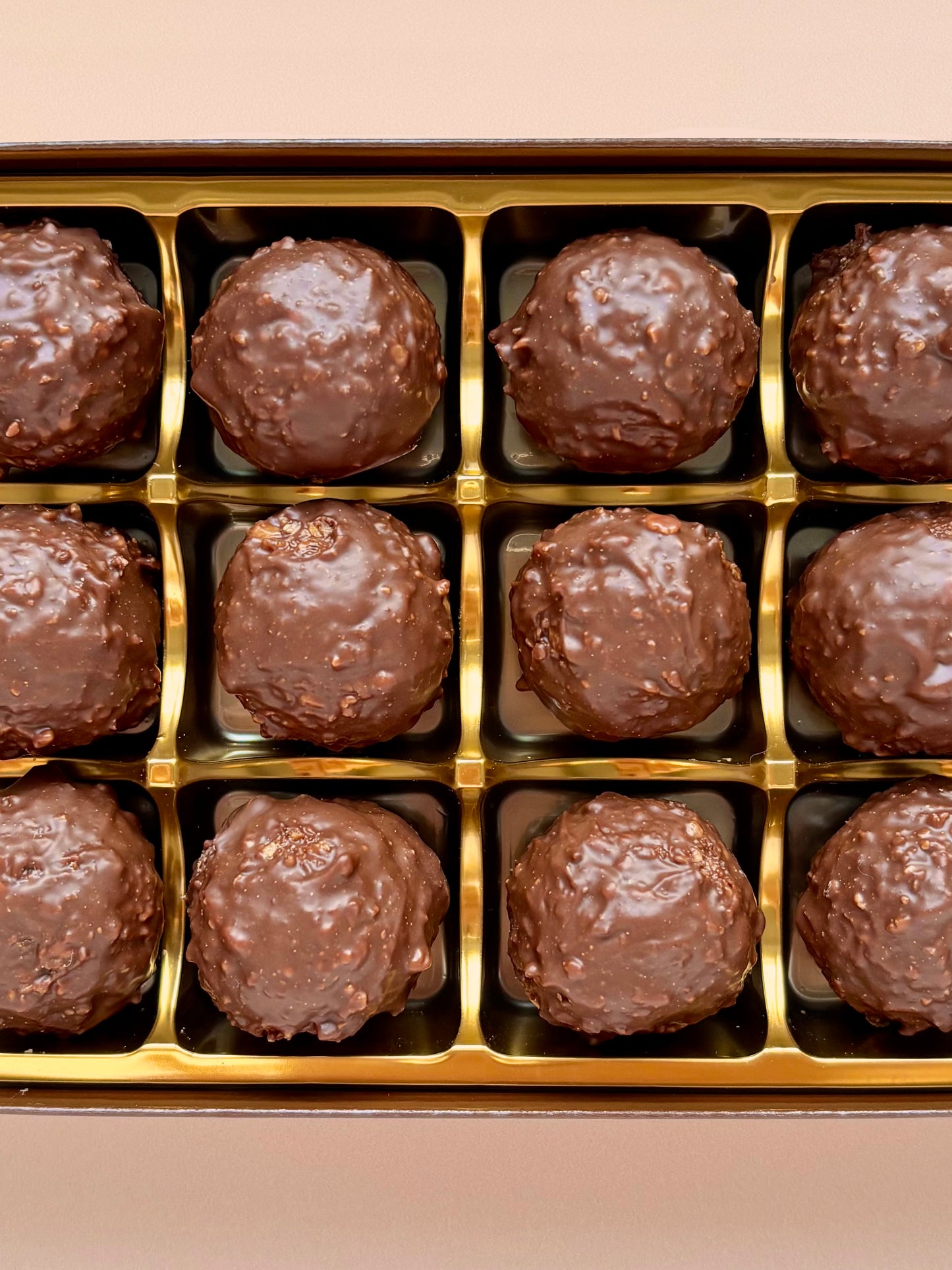 Hazelnut Rocher Chocolate Truffles