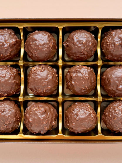 Hazelnut Rocher Chocolate Truffles