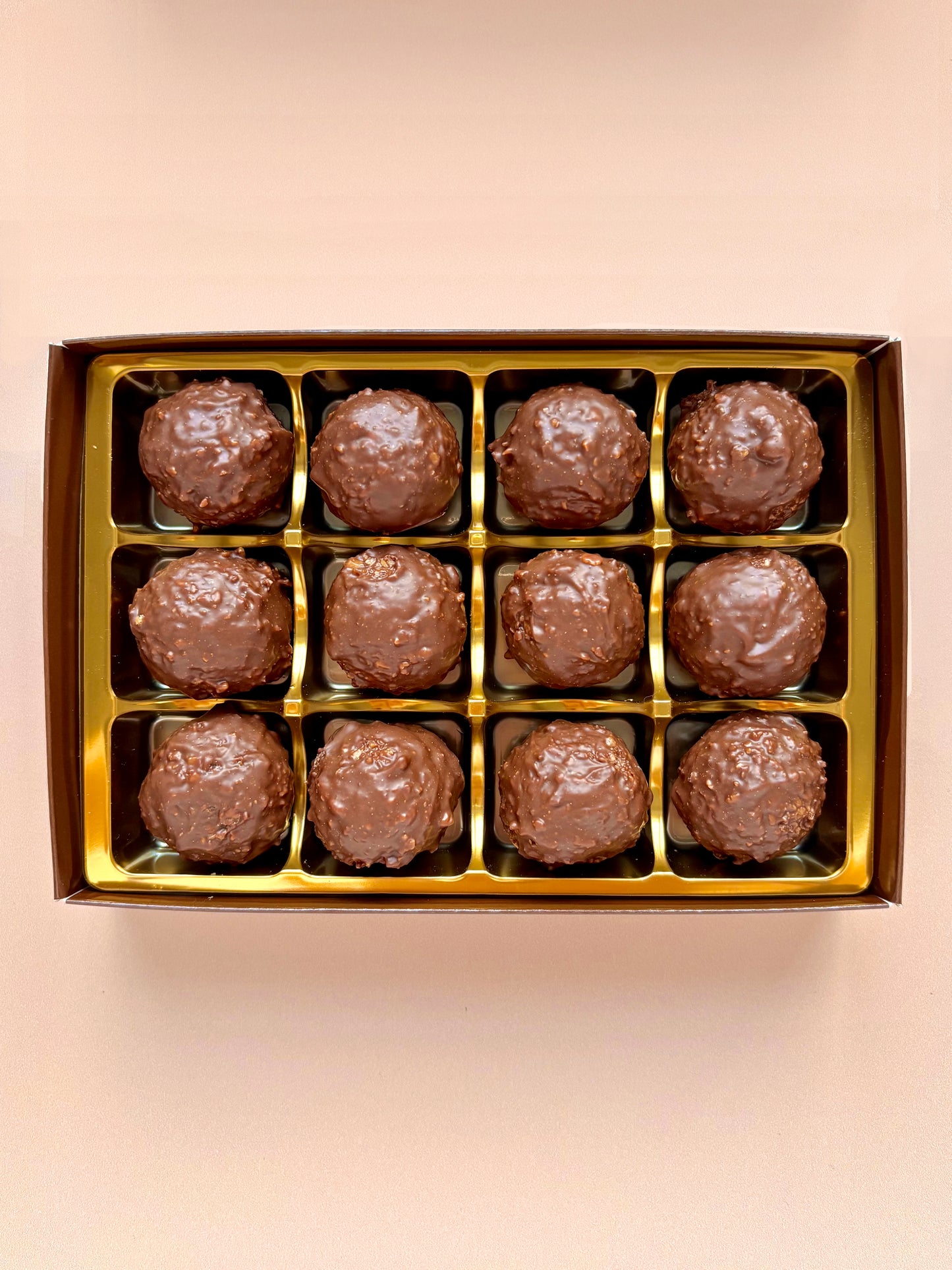 Hazelnut Rocher Chocolate Truffles