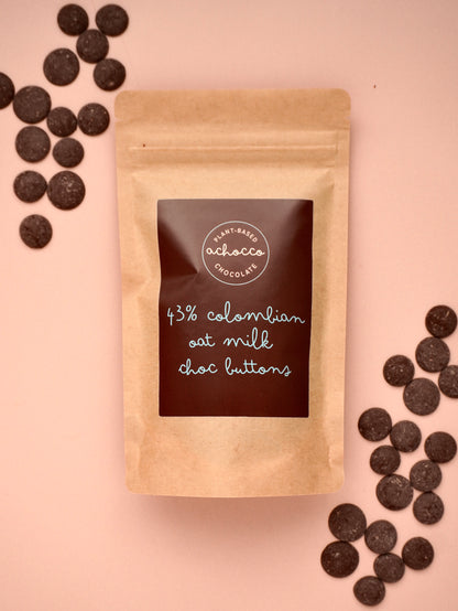 43% Colombian Oat M!lk Chocolate Buttons