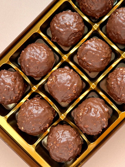 Hazelnut Rocher Chocolate Truffles