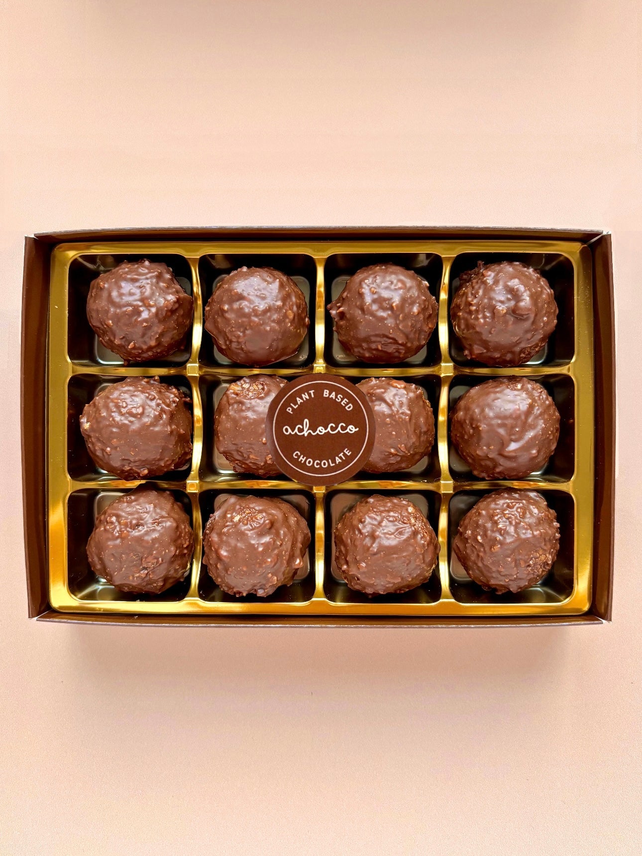 Hazelnut Rocher Chocolate Truffles