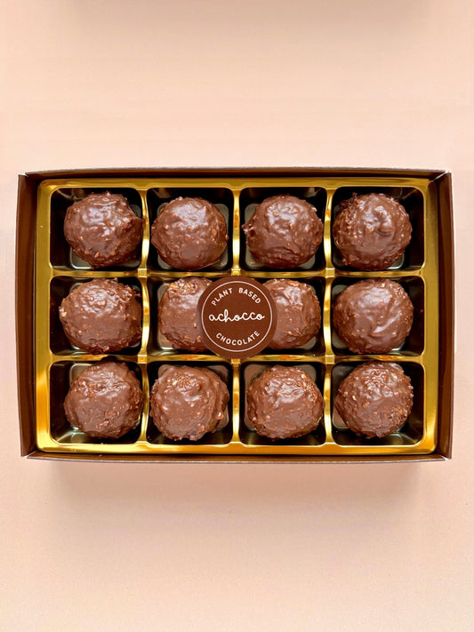 Hazelnut Rocher Chocolate Truffles