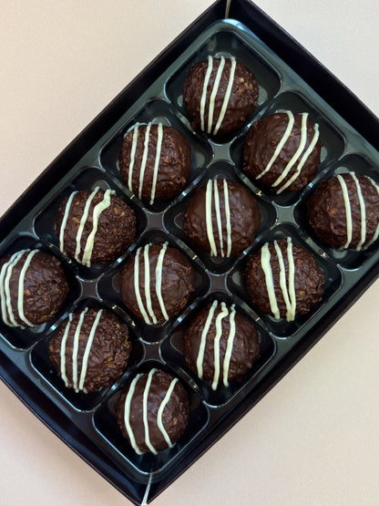 White Chocolate Hazelnut Kinder Bueno Truffles