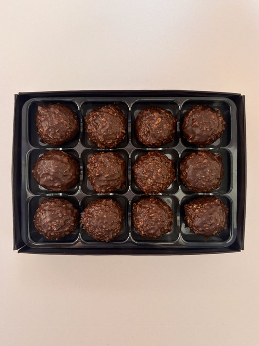 Hazelnut Rocher Chocolate Truffles