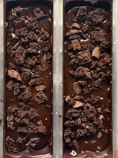 Salted Caramel Brownie 65% Dark Chocolate Bar