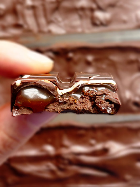 Salted Caramel Brownie Dark Chocolate Bar