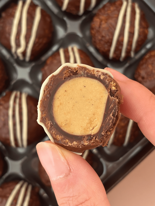 White Chocolate Hazelnut Kinder Bueno Truffles