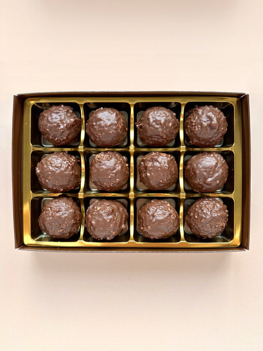 Hazelnut Rocher Chocolate Truffles
