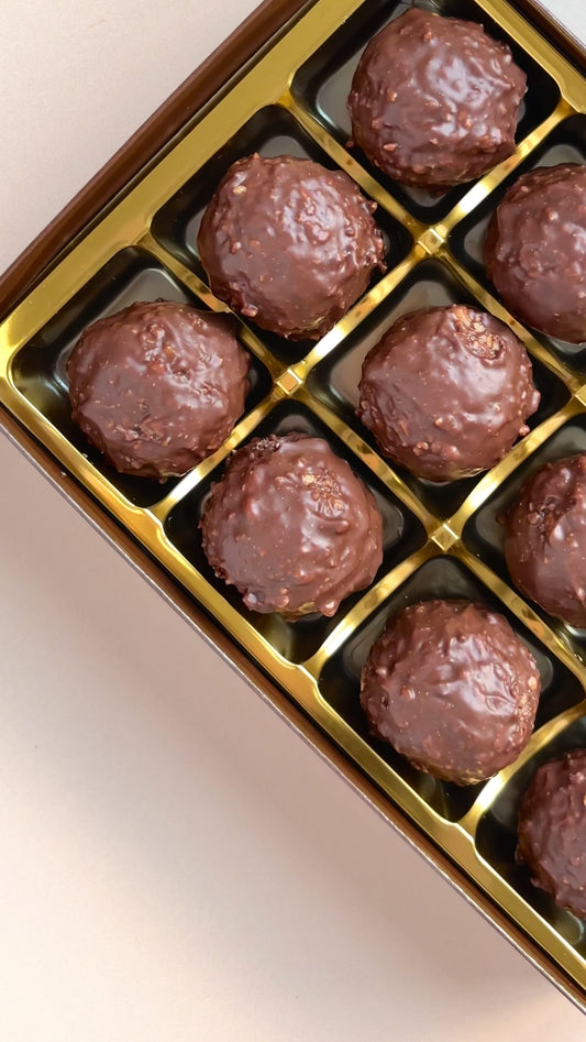 Hazelnut Rocher Chocolate Truffles